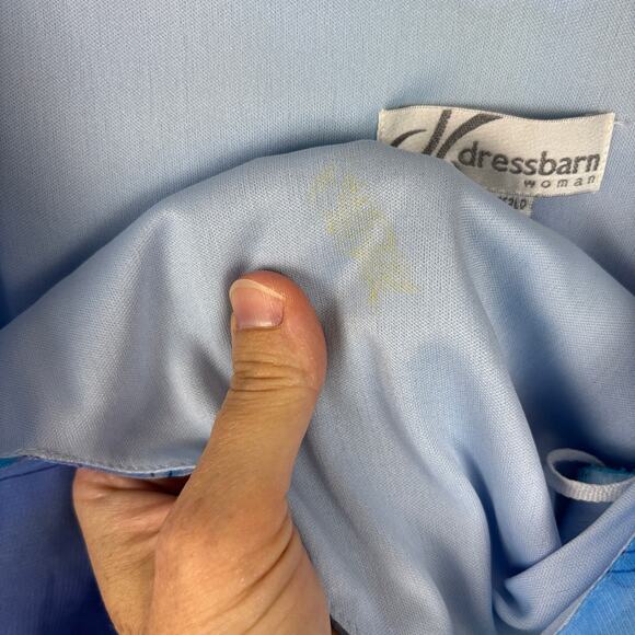 Y2K Fairy Ethereal Midi Dress 14W blue green floral sheer overlay feminine soft - Picture 8 of 10